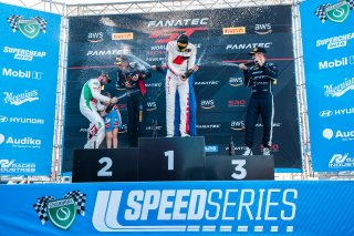 Podium, Pro-Am, Race 2 Queensland Raceway l &copy; Race Project l Daniel Kalisz | GT World Challenge Australia