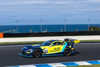 55 - Geyer Valmont Racing/Tigani Motorsport - George King - Sergio Pires - Mercedes-AMG GT3 EVO l © Race Project l Daniel Kalisz | GT World Challenge Australia