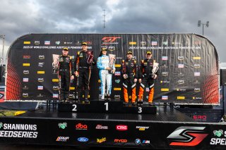 Race 2 Podium - GT World Challenge Australia powered by AWS | &copy; Race Project | Daniel Kalisz | Daniel Kalisz