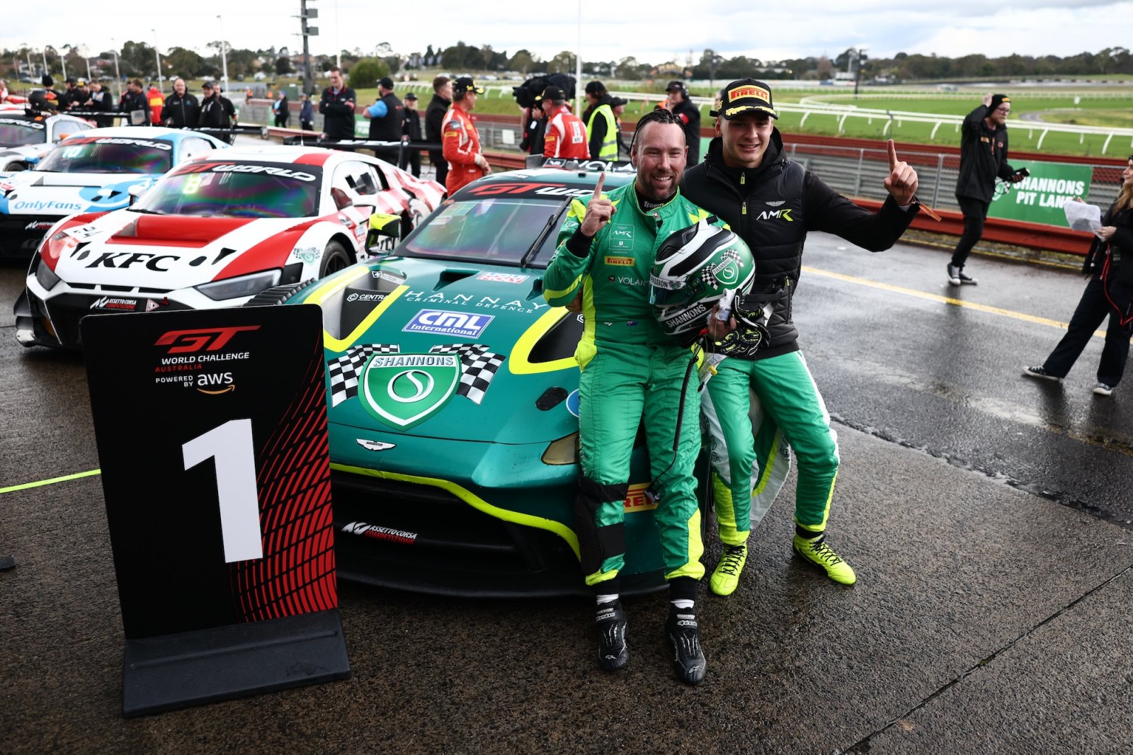 Liam Talbot and Jamie Day win GT Festival Sandown Race 2 thriller