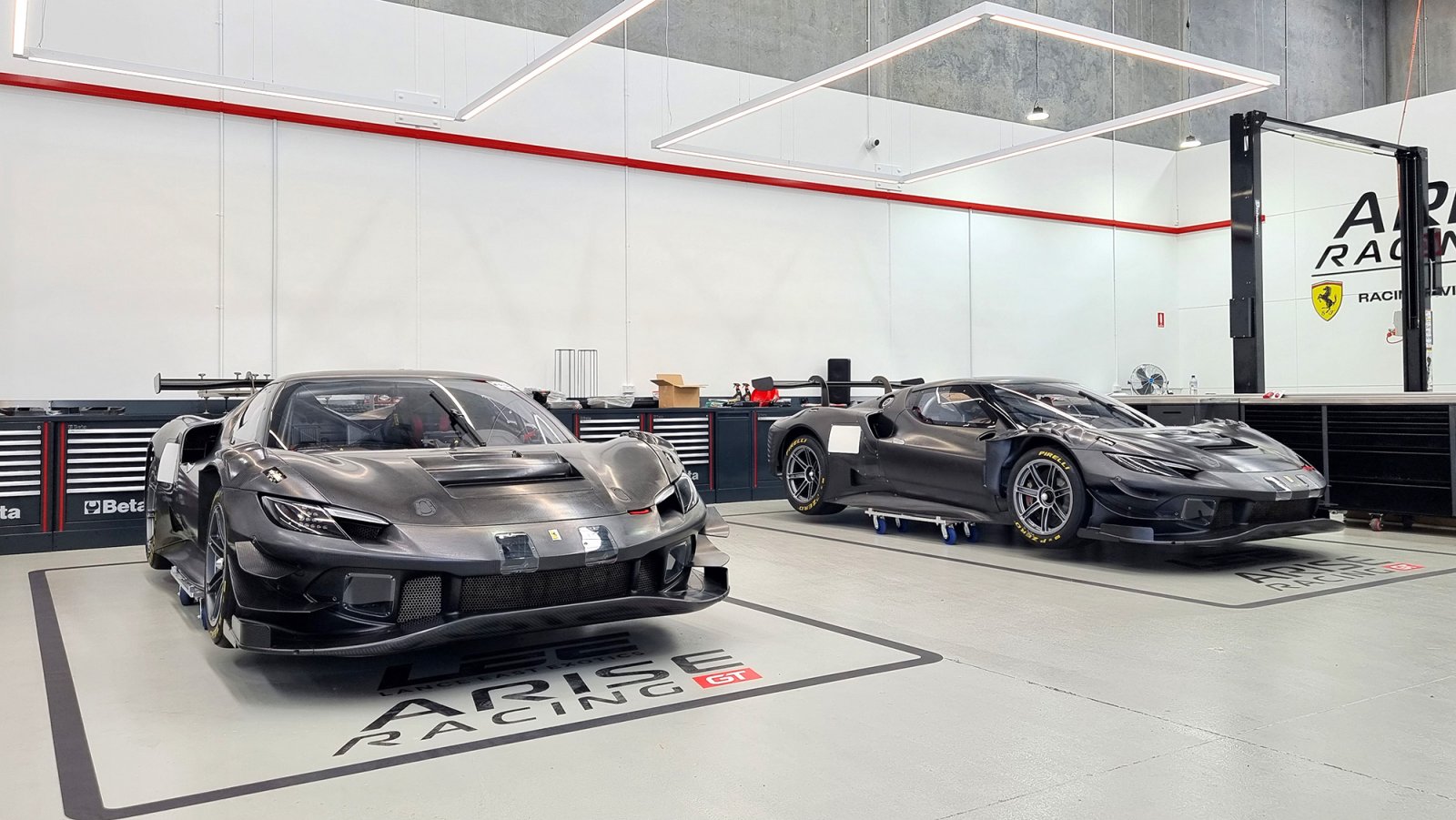Ferrari GT3s arrive at Arise Racing GT