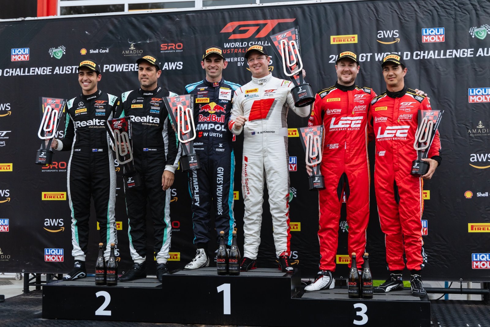 Broc Feeney and Brad Schumacher win Queensland Raceway Race 1